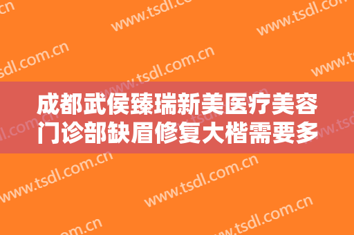成都武侯臻瑞新美医疗美容门诊部缺眉修复大楷需要多少费用?可靠吗?
