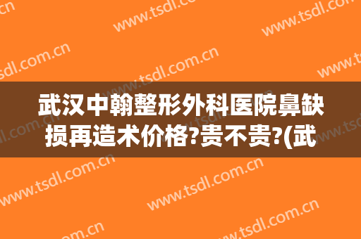 武汉中翰整形外科医院鼻缺损再造术价格?贵不贵?(武汉鼻部整形医院)