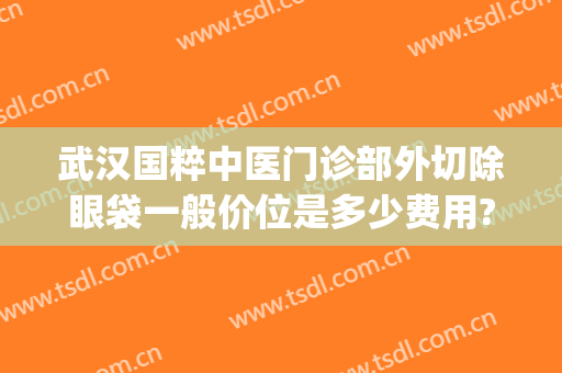 武汉国粹中医门诊部外切除眼袋一般价位是多少费用?有哪些优势?(武汉外切眼袋最好的医生)