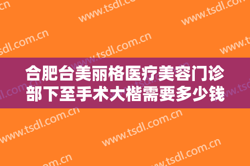 合肥台美丽格医疗美容门诊部下至手术大楷需要多少钱?需要多久恢复?