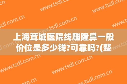 上海茸城医院线雕隆鼻一般价位是多少钱?可靠吗?(整形医院线雕大概什么价位)