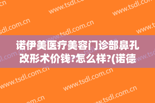 诺伊美医疗美容门诊部鼻孔改形术价钱?怎么样?(诺德整形美容医院医生)