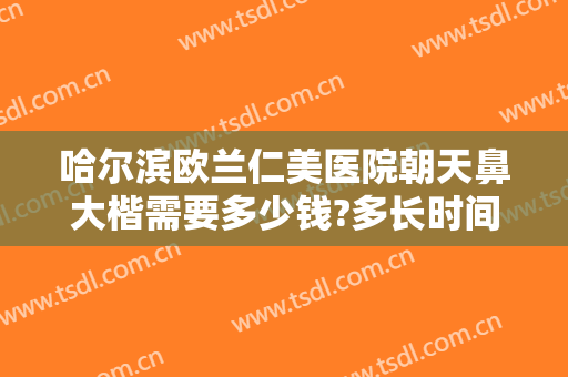 哈尔滨欧兰仁美医院朝天鼻大楷需要多少钱?多长时间恢复?