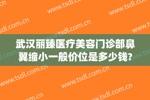 武汉丽臻医疗美容门诊部鼻翼缩小一般价位是多少钱?可靠吗?(武汉缩小鼻翼医院美莱整形)