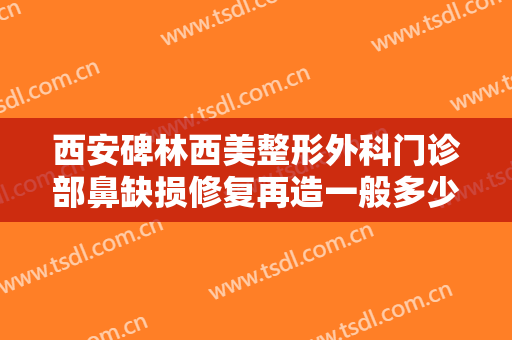 西安碑林西美整形外科门诊部鼻缺损修复再造一般多少钱?效果怎么样?