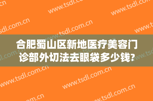 合肥蜀山区新地医疗美容门诊部外切法去眼袋多少钱?贵不贵?(哪里割眼袋手术最好合肥)