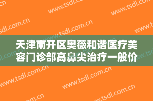 天津南开区奥薇和谐医疗美容门诊部高鼻尖治疗一般价位是多少费用?好不好?