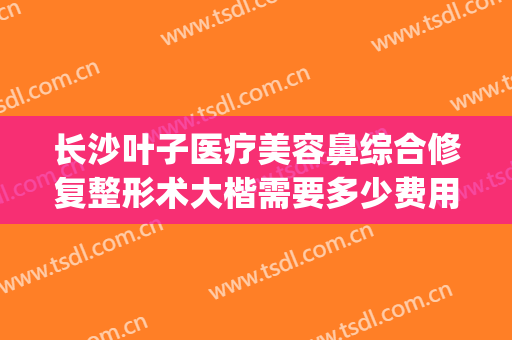 长沙叶子医疗美容鼻综合修复整形术大楷需要多少费用?效果怎么样?(长沙整容医院哪家鼻子做的好)