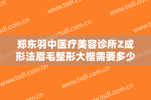 郑东羽中医疗美容诊所Z成形法眉毛整形大楷需要多少钱?效果怎么样?