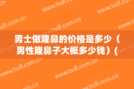 男士做隆鼻的价格是多少（男性隆鼻子大概多少钱）(男人隆鼻多少钱)