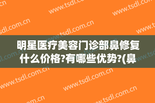 明星医疗美容门诊部鼻修复什么价格?有哪些优势?(鼻部整形医疗美容医院)