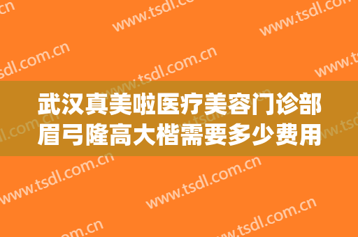 武汉真美啦医疗美容门诊部眉弓隆高大楷需要多少费用?可靠吗?(武汉真美拉整容医院)