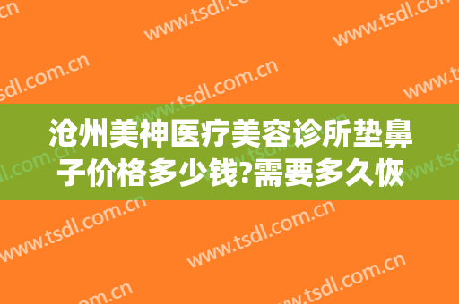 沧州美神医疗美容诊所垫鼻子价格多少钱?需要多久恢复?(沧州中心医院美容整形科电话)
