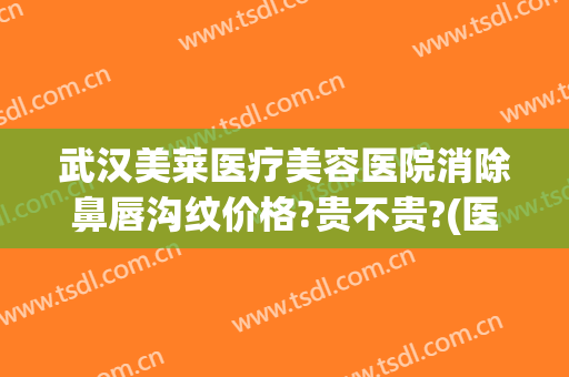 武汉美莱医疗美容医院消除鼻唇沟纹价格?贵不贵?(医美祛唇纹)