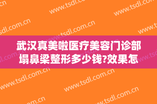 武汉真美啦医疗美容门诊部塌鼻梁整形多少钱?效果怎么样?(武汉好美莱美容整形医院)