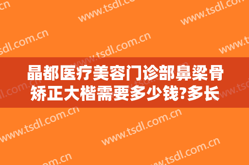 晶都医疗美容门诊部鼻梁骨矫正大楷需要多少钱?多长时间恢复?