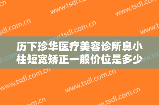 历下珍华医疗美容诊所鼻小柱短宽矫正一般价位是多少费用?贵不贵?