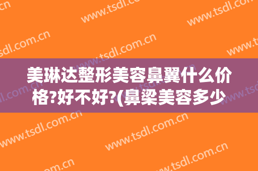 美琳达整形美容鼻翼什么价格?好不好?(鼻梁美容多少钱)
