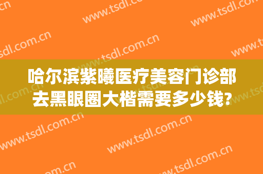 哈尔滨紫曦医疗美容门诊部去黑眼圈大楷需要多少钱?怎么样?(哈尔滨紫曦整形医院)