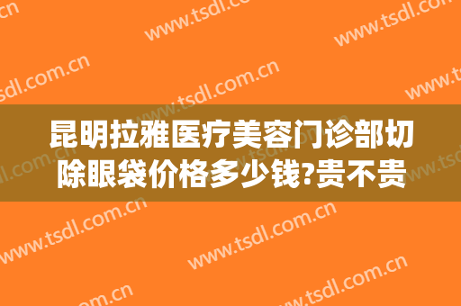 昆明拉雅医疗美容门诊部切除眼袋价格多少钱?贵不贵?(昆明去除眼袋哪家医院好)