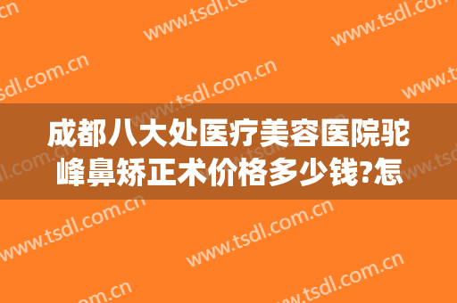 成都八大处医疗美容医院驼峰鼻矫正术价格多少钱?怎么样?(成都八大处医疗美容医院有限公司)