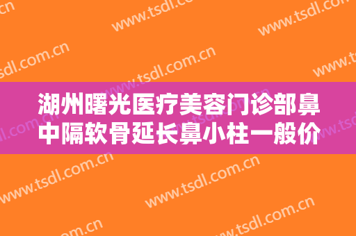 湖州曙光医疗美容门诊部鼻中隔软骨延长鼻小柱一般价位是多少钱?效果怎么样?
