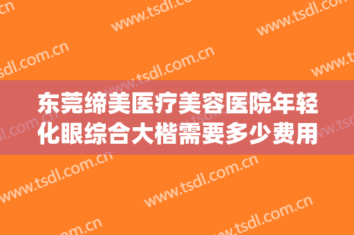 东莞缔美医疗美容医院年轻化眼综合大楷需要多少费用?靠谱吗?(东莞缔美整形医生介绍)