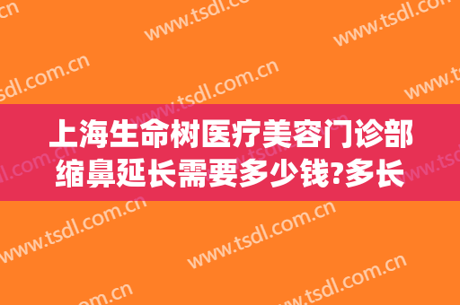 上海生命树医疗美容门诊部缩鼻延长需要多少钱?多长时间恢复?(上海生命树整形医院)