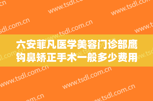 六安菲凡医学美容门诊部鹰钩鼻矫正手术一般多少费用?好不好?(鹰钩鼻整形费用)