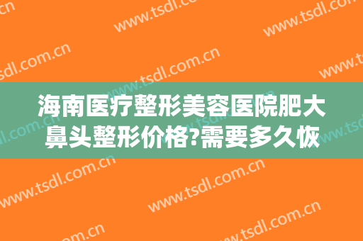 海南医疗整形美容医院肥大鼻头整形价格?需要多久恢复?(海南整形美容医院地址)