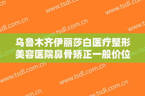 乌鲁木齐伊丽莎白医疗整形美容医院鼻骨矫正一般价位是多少费用?好不好?