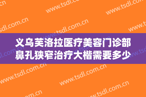 义乌芙洛拉医疗美容门诊部鼻孔狭窄治疗大楷需要多少费用?怎么样?(义乌芙洛拉整形是三甲医院吗)