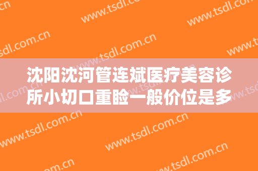 沈阳沈河管连斌医疗美容诊所小切口重睑一般价位是多少钱?好不好?(沈阳整形医生管连斌)