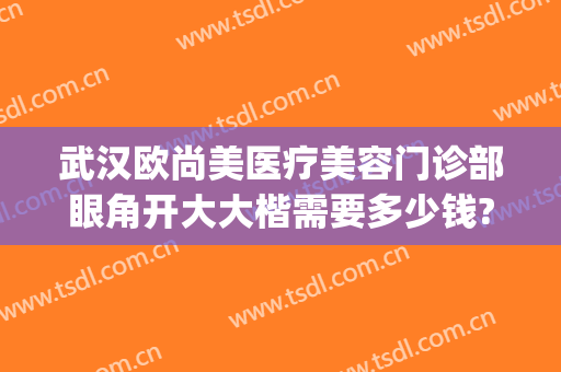 武汉欧尚美医疗美容门诊部眼角开大大楷需要多少钱?怎么样?(武汉欧尚美医疗美容预约电话)