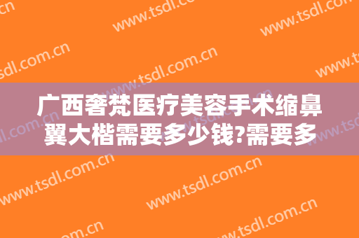 广西奢梵医疗美容手术缩鼻翼大楷需要多少钱?需要多久恢复?