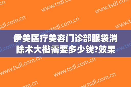 伊美医疗美容门诊部眼袋消除术大楷需要多少钱?效果怎么样?(伊美尔做眼袋怎么样)