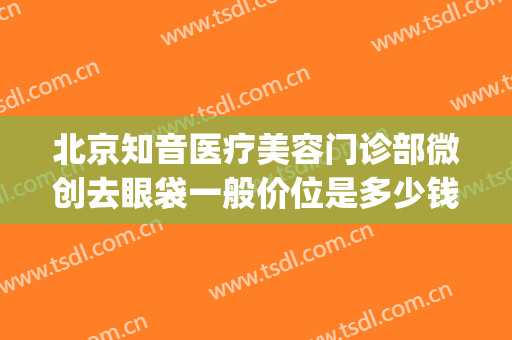 北京知音医疗美容门诊部微创去眼袋一般价位是多少钱?好不好?(北京市知音整形门诊)
