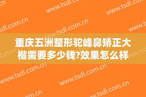 重庆五洲整形驼峰鼻矫正大楷需要多少钱?效果怎么样?(驼峰鼻矫正手术费用)