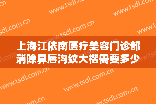 上海江依南医疗美容门诊部消除鼻唇沟纹大楷需要多少钱?怎么样?