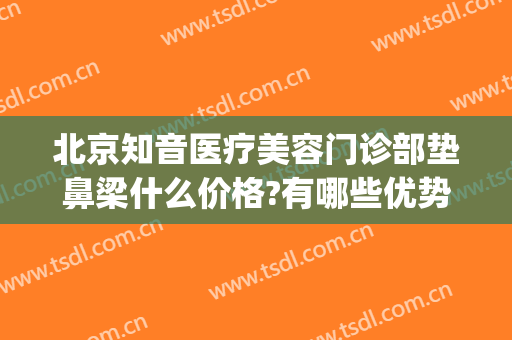 北京知音医疗美容门诊部垫鼻梁什么价格?有哪些优势?(北京知音医疗美容好吗)
