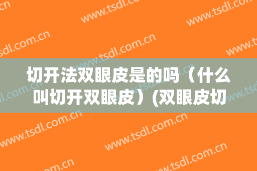 切开法双眼皮是的吗（什么叫切开双眼皮）(双眼皮切开法有几种)
