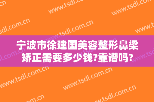 宁波市徐建国美容整形鼻梁矫正需要多少钱?靠谱吗?