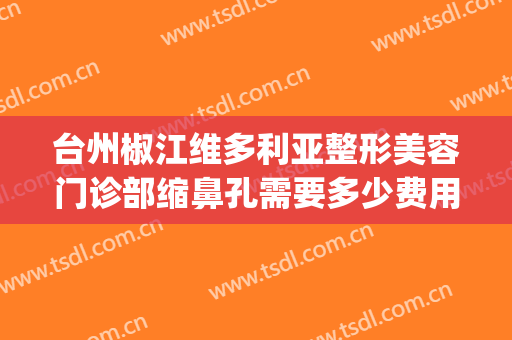 台州椒江维多利亚整形美容门诊部缩鼻孔需要多少费用?怎么样?(椒江维多利亚整形医院好吗?)