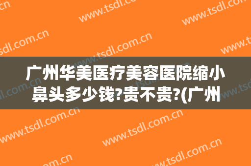 广州华美医疗美容医院缩小鼻头多少钱?贵不贵?(广州华美哪个医生做鼻子好)