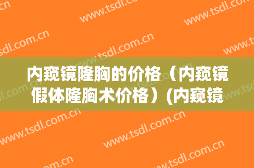 内窥镜隆胸的价格（内窥镜假体隆胸术价格）(内窥镜隆胸手术)