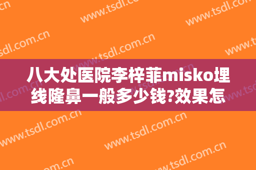 八大处医院李梓菲misko埋线隆鼻一般多少钱?效果怎么样?