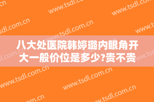 八大处医院韩婷璐内眼角开大一般价位是多少?贵不贵?