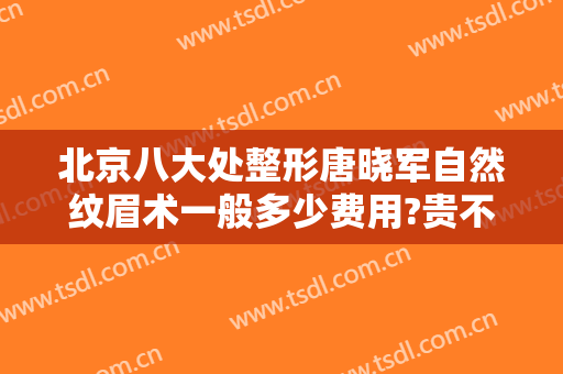 北京八大处整形唐晓军自然纹眉术一般多少费用?贵不贵?