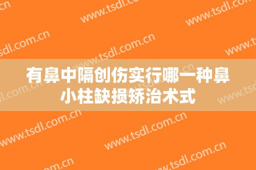 有鼻中隔创伤实行哪一种鼻小柱缺损矫治术式