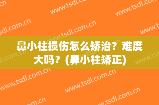 鼻小柱损伤怎么矫治？难度大吗？(鼻小柱矫正)